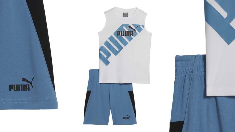 Puma Boys-2pc Interlock Muscle T-shirt & Short Set